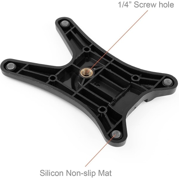 Kamera Blitz Stativ Blitz Speedlight Hotsko Bracket Stativ med Metal Stativgevind (4 stk., Sort)