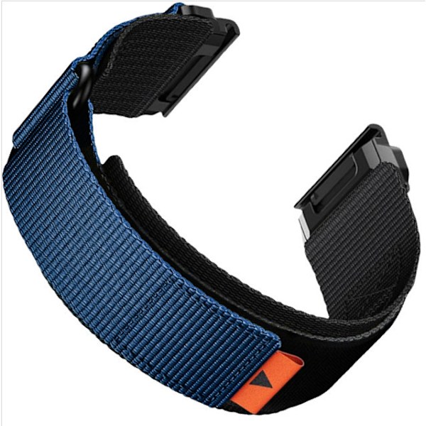 Nylon klokkereim for Garmin Fenix 8/7X Pro/5X 6X Blå