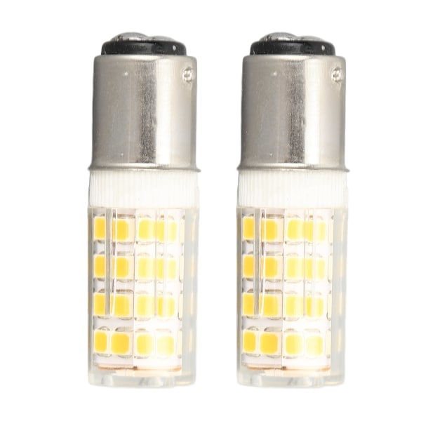 REMAKE 2-pack Små LED-lampor i Majsform, Dimbara, BA15D, för Symaskin, Kylskåp, Apparater, Varmvitt Ljus