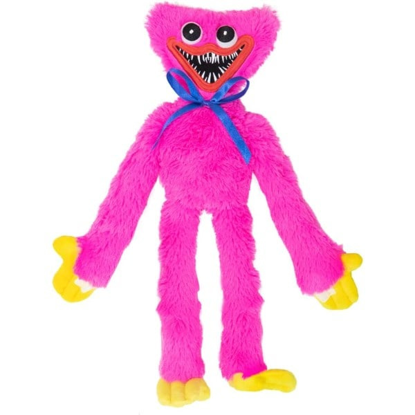 Kissy Missy -pehmolelu, Huggy Wuggy -pehmolelu, Poppy Playtime -pelin pehmolelu faneille, lahja lapsille syntymäpäiväksi, jouluksi ja uudeksi vuodeksi (vaaleanpunainen)