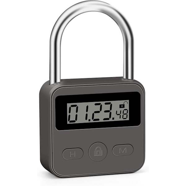 Metal Time Padlock - 99 tunnin aikakello (musta)