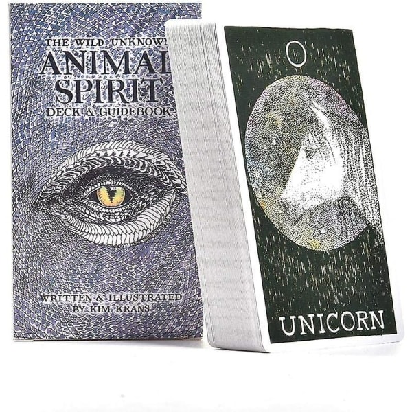 63 The Wild Unknown Animal Spirit Deck And Guidebook Tarot Card Case Med Färgbox Ödesprognos Set -107.52.5cm