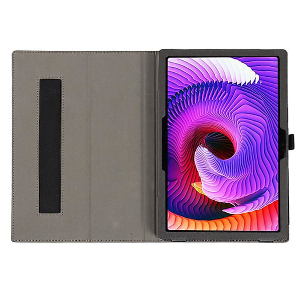 Tablettdeksel for TCL Tab 10 Gen 2 - Stativ, Skin-touch PU-lær, Full beskyttelse - Svart