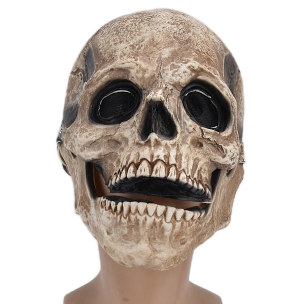 Halloween-kallo naamio koko pää cosplay-juhla naamio jouluun pääsiäiseen uuteen vuoteen festivaali keltainen