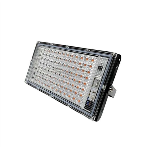 LED Växtlampa Spektrum PhytoLamp för Växter Blommor Växter 100W Räckviddslampa Utomhusbelysning EU-kontakt
