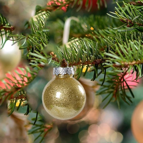 Julekuler Dekorative Julekuler Sett med Fyllte Delikate Dekorasjoner