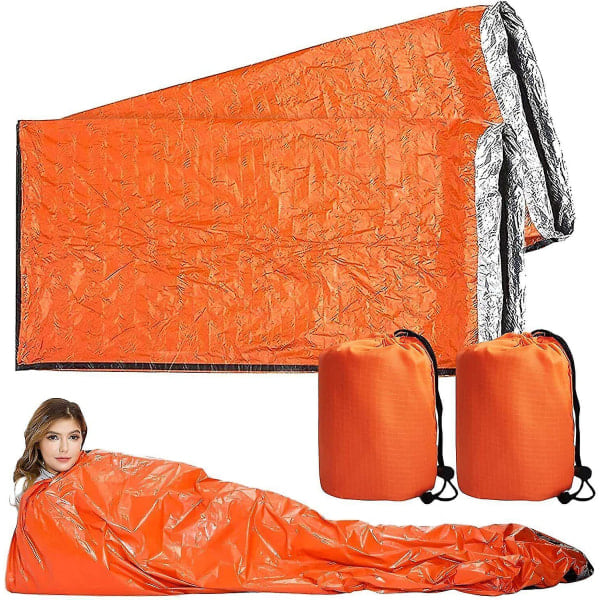 REMAKE 4x Utomhus Nödsituation Termisk Vattentät Sovsäck Camping Överlevnad Bivvy Sack