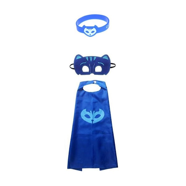 Pyjamas Heroes Maskeradkostym för Barn - Välj en färg! Svart Black