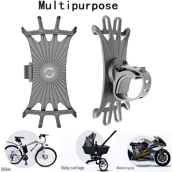 Mobiltelefonhållare för cykel Grå