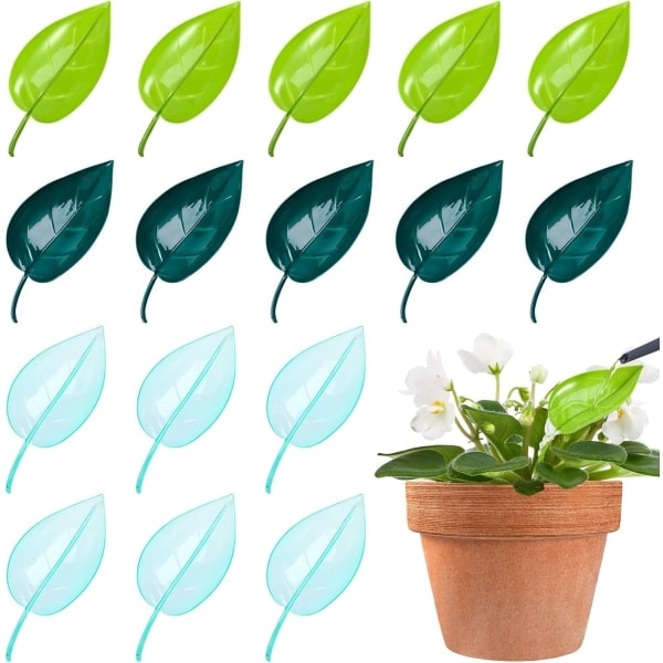 16 st Växtbevattningsanordningar för inomhusväxter, Blomkruka Insats, Bladväxtkruka Bevattningssystem, Droppbevattning, Inomhus Blad...