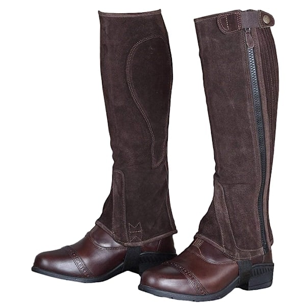 Moretta Suede Half Chaps M Brown for Kids Brown M