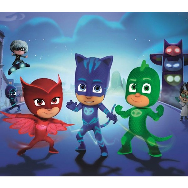 Pyjamas Heroes Maskeradkostym för Barn - Välj en färg! Blå Blue