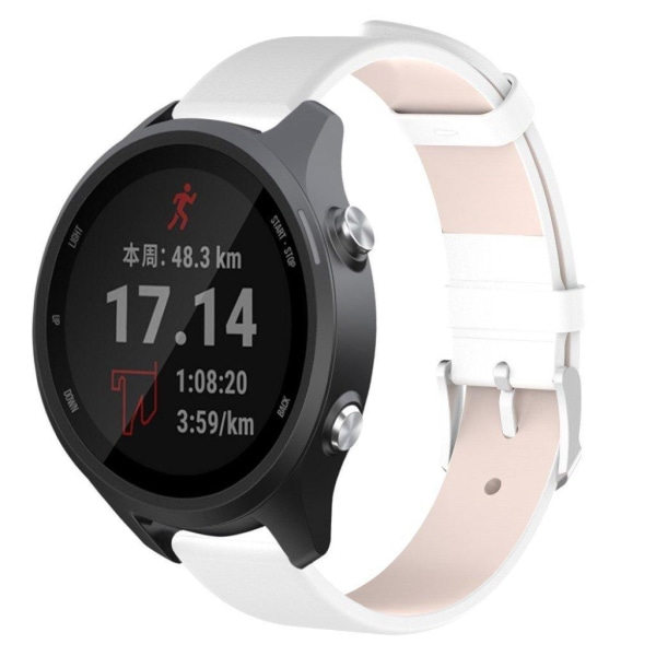 Garmin Forerunner 245 Äkta Läder Armbandsur - Vit Vit