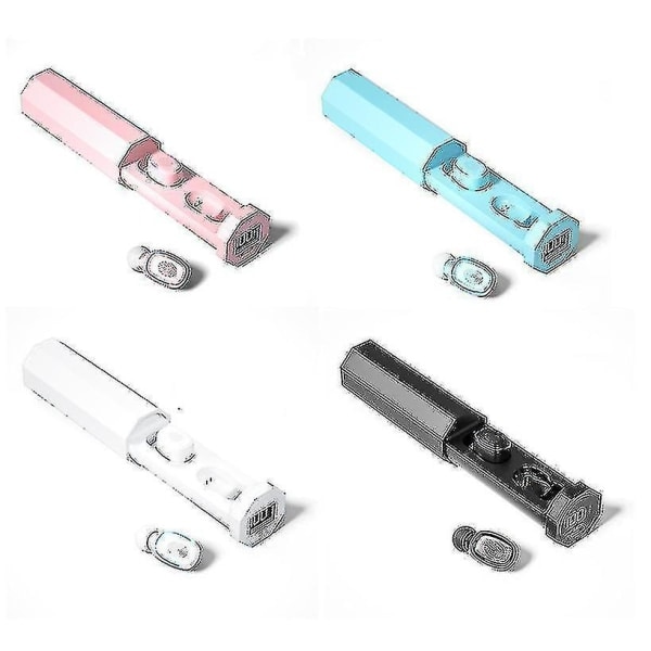 Bluetooth 5.0 Kuulokkeet TWS Kuulokkeet Langattomat Kuulokkeet Stereo Urheilukuulokkeet (Sininen)