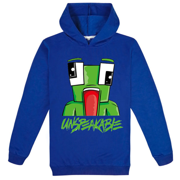 Barn Hoodie för Pojkar och Flickor UNPAID Cartoon Mysig Söt Mörkblå