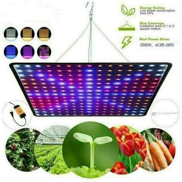 40W Puutarha LED-Lamppu Kukinta Kasvivalo, Sisätilojen Viljely LED-Paneeli Kasvien Kasvulle, Valkoinen