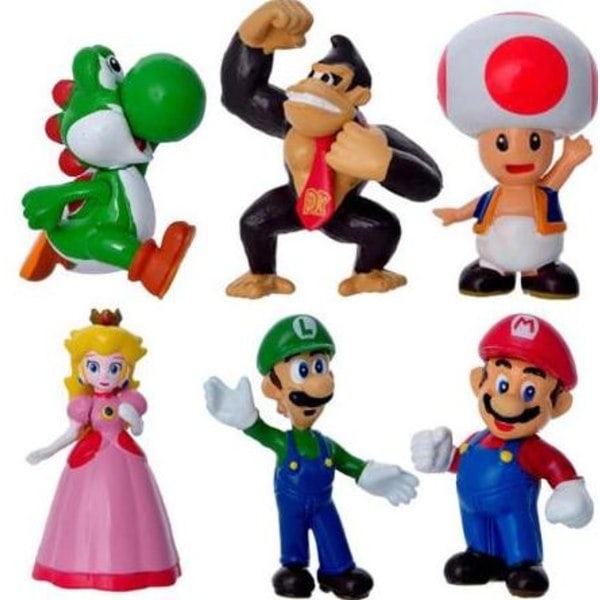 Pakke med Super Mario Figurer - Julegaver