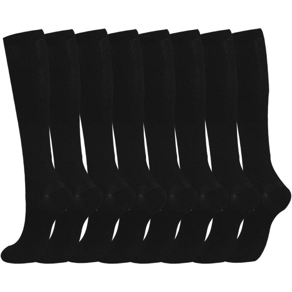REMAKE Sabarry 7 par Kompressionsstrumpor för Män och Kvinnor, 20-25 mmHg L/XL Svart