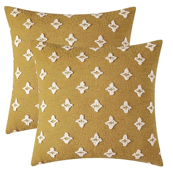 2 kpl koristetyynynpäällisiä, rombinmuotoinen jacquard-tyynynpäällinen, pehmeä neliömäinen päällinen sohvalle, sängylle, makuuhuoneeseen, autoon, olohuoneeseen