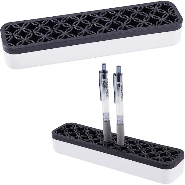 Skrivebordsorganisatorer Silikon Sminkekost Holder Kosmetikk Oppbevaringsboks Sminkekost Stativ Holder Maling Pen Holder for Stash