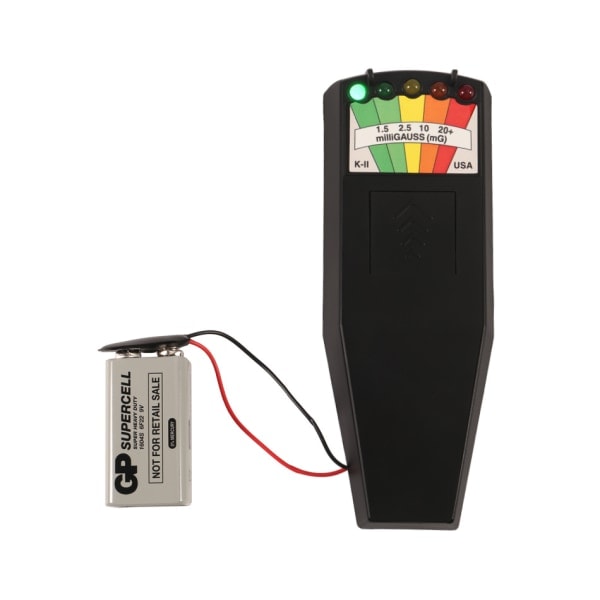 EMF-mätare magnetiskt fältdetektor med 9V batteri spökjakt paranormala utrustning