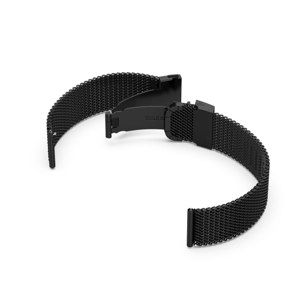 Garmin VivoActive 3 / Move / Forerunner (20 mm) armbånd Rustfrit stål Sort