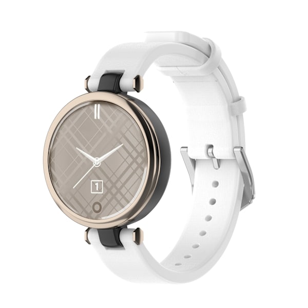 Garmin Lily rannekoru aitoa nahkaa valkoinen