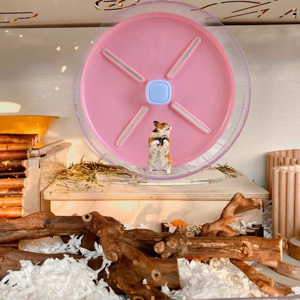 20 cm Hamsterhjul, Superstille Hamsterhjul med Justerbart Stativ for Hamstere