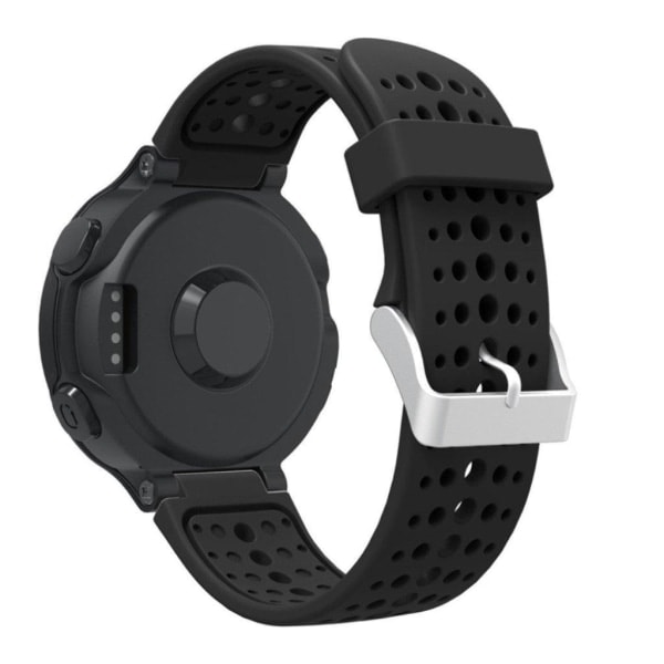 Garmin Forerunner 220 / 230 / 235 / 620 / 630 Rund Hul Silikon Urrem - Sort Sort