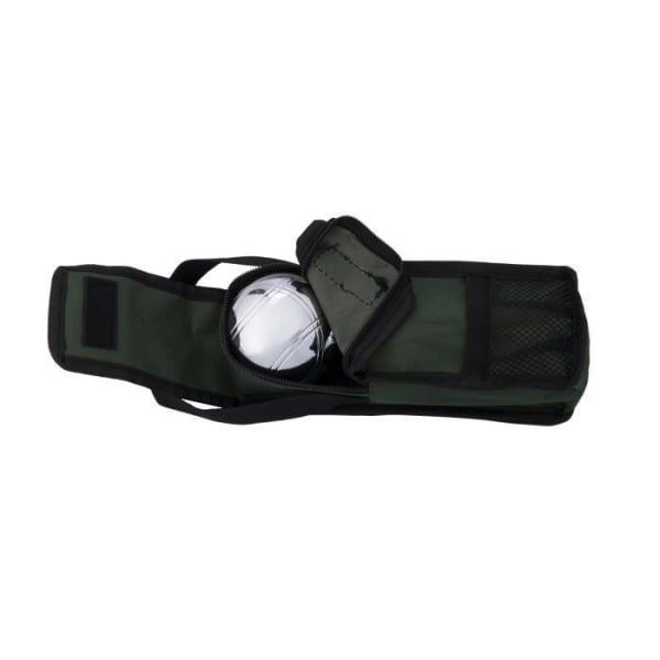 Kolmen pallon Jeu de Boules -petankkipussi Yläaukko Koko: 23 x 8,5 x 5 cm