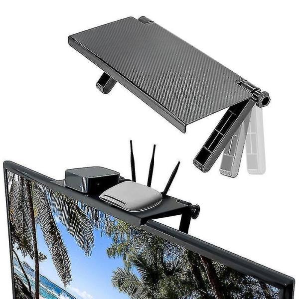 TV- och laptopstativ, skrivbordsförvaringshylla