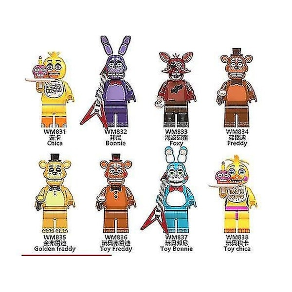 5 Pieces Five Nights At Freddy's Fit Fnaf Toys Kids Party Gifts