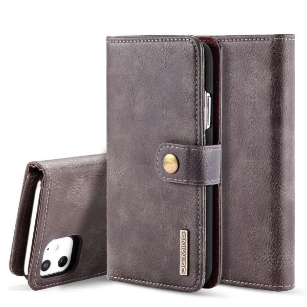 iPhone 11 - DG.MING - Plånboksfodral/Magnetiskt Omslag - Grå Grå Grå