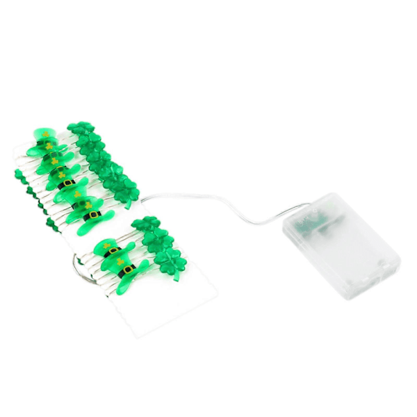 Juldekorationer Hattlampor St. Patricks Dag Dekorationer Gröna Ljuskedjor Batteridrivna Inomhus Utomhus Hem LED-lampa A