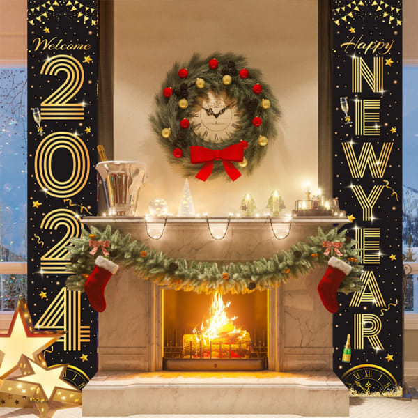 Julgransbanner för utomhus - Gott Nytt År, God Jul