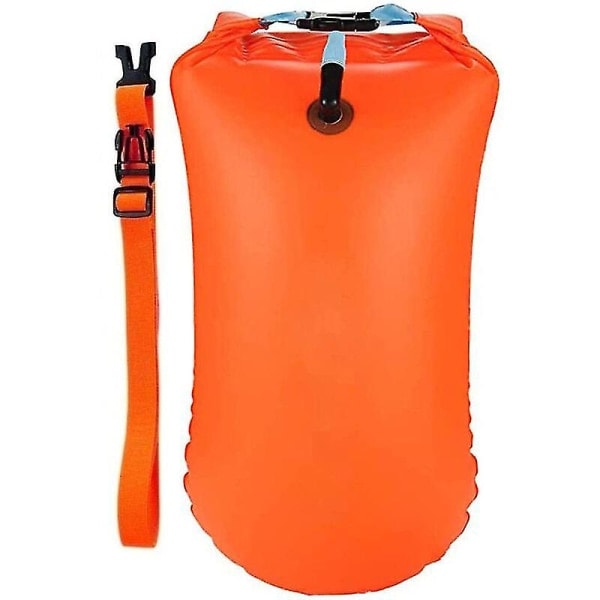 Highly visible swim buoy for adults for open water, latable lifebuoy for swimming,