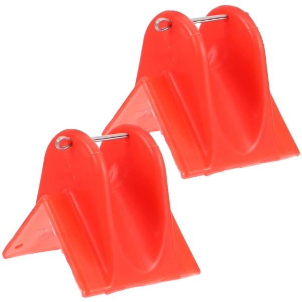 2-pack Repskydds Kant för Rep, Hållbar Utomhus Klätterrep Kant Skydd, Rep Kant Skydd (6,50 x 6,50 x 0,20 cm, Röd)