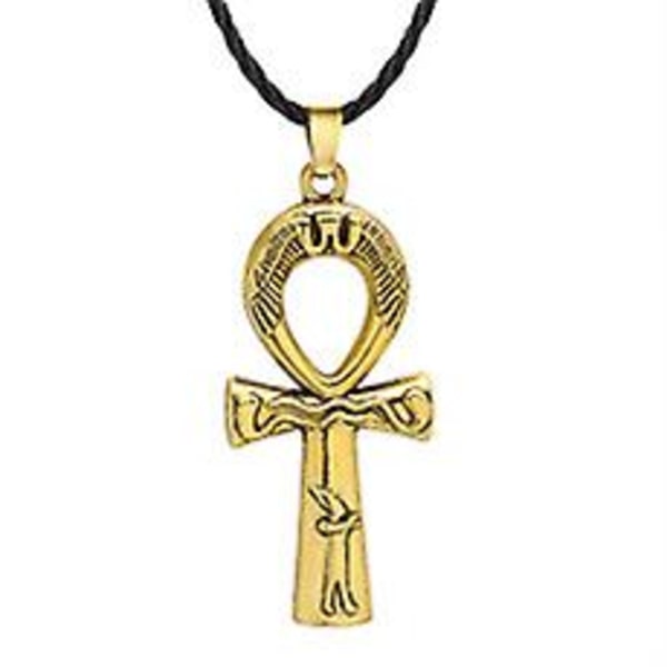 Muinaisen Egyptin uskonnollinen koru, Egyptin pyramidi, Illuminati-risti, Egyptin kissan riipus, Egyptin faraon pään riipus, kaulakorut Champagne Gold