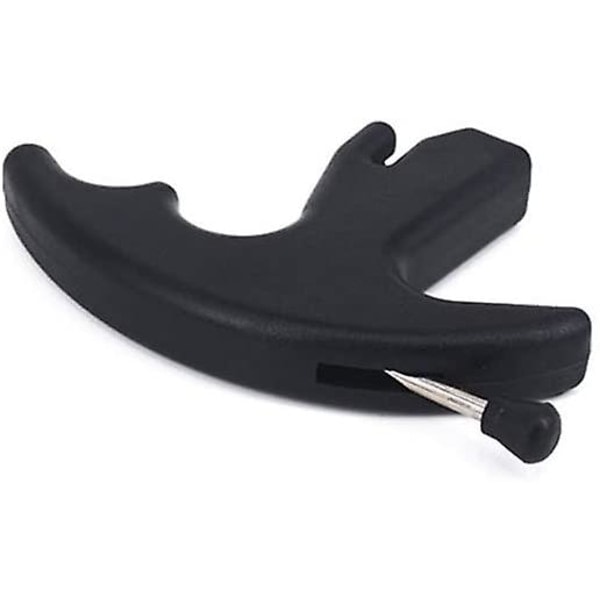 Utløserhjelp Hard Plast Tommel Utløser Trigger Recurve Bue Compound Buer Skyteverktøy 1. Sort