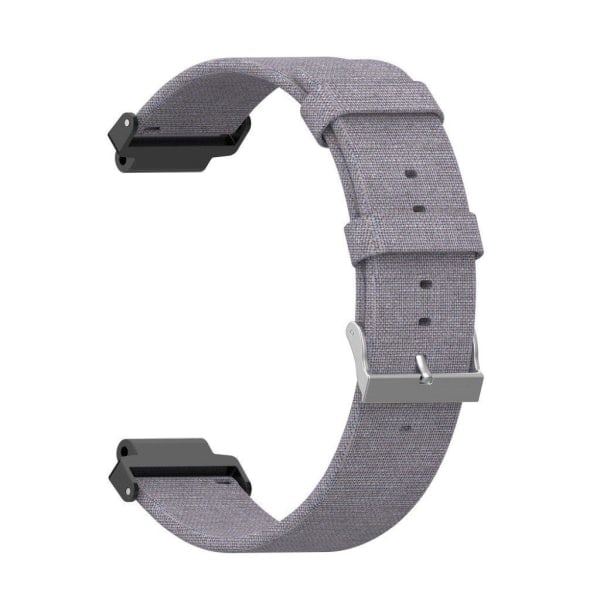 Garmin Forerunner 220 / 230 / 235 / 630 / 620 / 735 armband i canvas - Grå Silvergrå