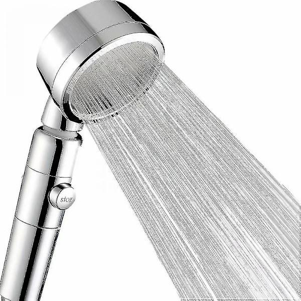 Håndholdt universal trykkshowerhode (sølvbelagt)
