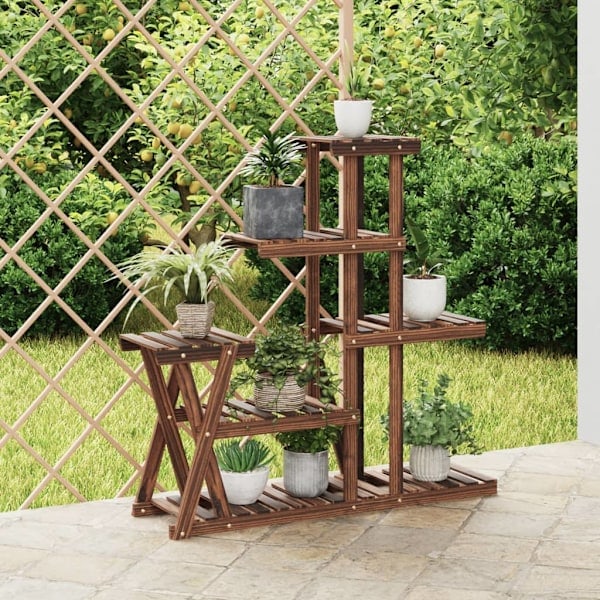 Plant stand 95x25x96 cm solid spruce wood