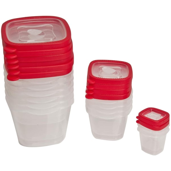 REMAKE Stort Lunchbox-paket - 12 st - 6 Storlekar Transparent Transparent