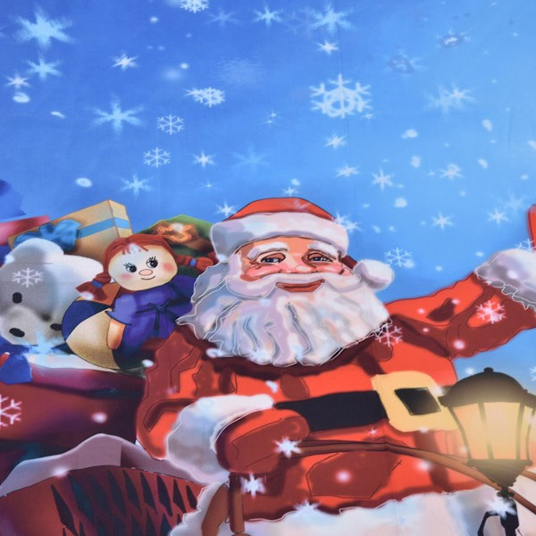 Julväggbonad Santa Claus Klar Mönster Väggbonad Filt Bakgrundsdekoration för Sovrum 230 X 180 cm / 90.6 X 70.9 tum