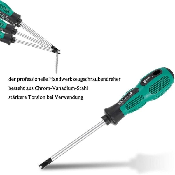4 kpl/setti Ruuvimeisseli Päätyjä Ruuvimeisseli U-Haarukka Magneettinen Ura Ruuvimeisseli CR-V Monikäyttöinen Käsi 1,9 cm
