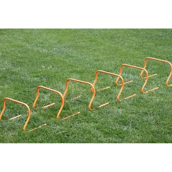 6 stk. Koordinasjonshinder Fotball Løping Friidrett Trening Agility Hastighet Utstyr 15cm Høyde Oransje