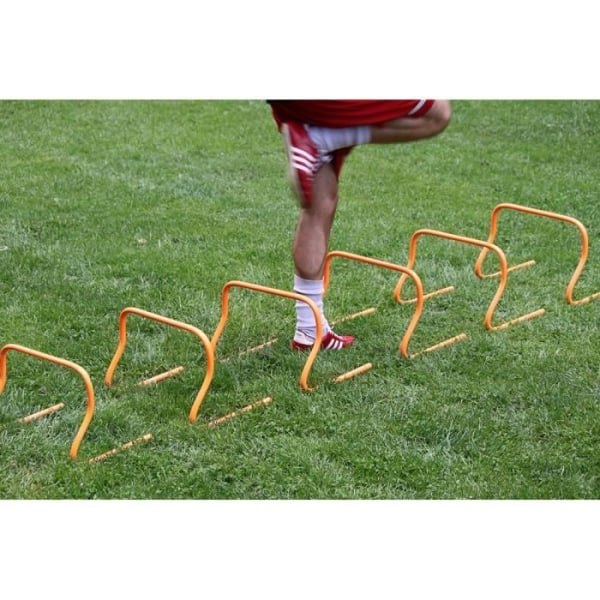 6 stk. Koordinasjonshinder Fotball Løping Friidrett Trening Agility Hastighet Utstyr 15cm Høyde Oransje