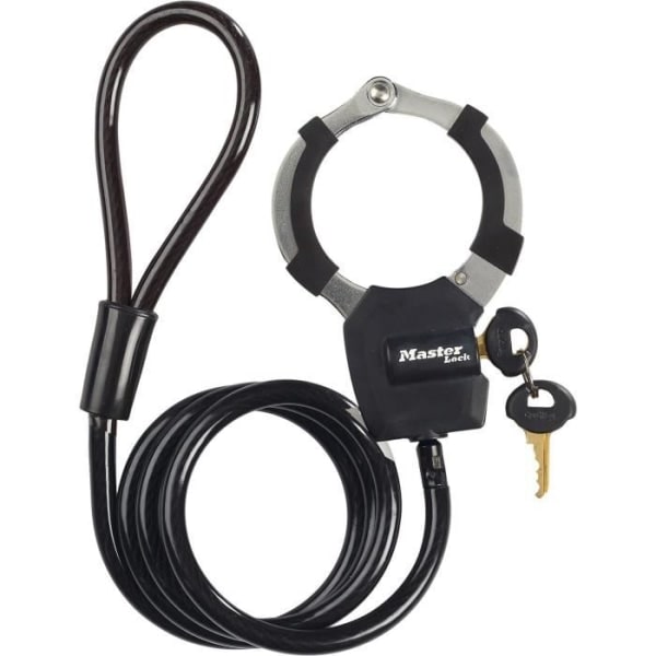 MASTER LOCK Avaimen lukituskaapeli käsiraudoilla - 1 m
