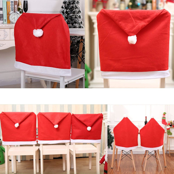 12-pack juldekorationer i non-woven tyg - Stolsöverdrag