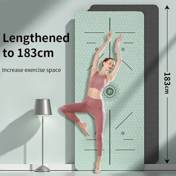Yogamatta med Halkskydd, Miljövänlig Fitnessmatta
